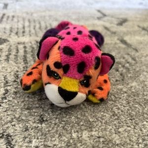 Lisa Frank HUNTER Leopard 8" plush Vintage rare 1998 beanie baby.